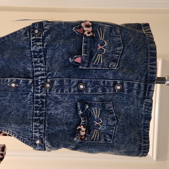 2 PC Jumper Set. Kitty Cat Denim & Animal Print Set. NWT Mix n Match Style! - Picture 4 of 16